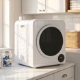 thumbnail image 2 of HOMCOM 1300W Clothes Dryer 18 lbs, Portable Laundry Dryer Machine, White, 2 of 10