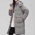 thumbnail image 4 of LOVZFMLL Vestes pour Femmes Hiver Décontracté Ample Mode Poche Couleur Manteau Long Réversible à Fermeture Éclair, 4 of 6