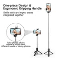 thumbnail image 2 of Trépied Perche à Selfie Lumineux, Télécommande Bluetooth Amovible, Léger, Portable, 2 of 6
