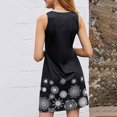 thumbnail image 2 of BJYX Sundress Femmes Casual Robe d'Été Cou Sans Manches Plissé Imprimé Beachwear Tank Sundresses Swing Robe, 2 of 5