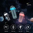 thumbnail image 4 of 420/600ml Portable Dual Straw Separate Drink Water Beverage Bottle Couples Gift, 4 of 8