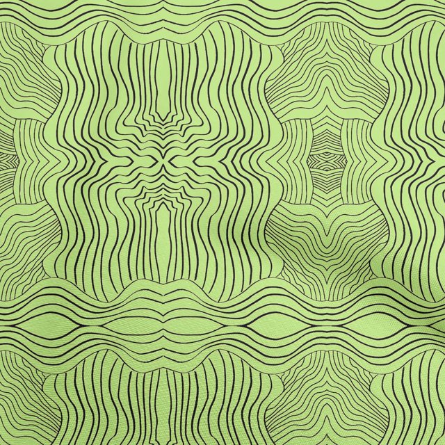 oneOone Cotton Cambric Lime Fabric Moire Craft Projects Decor Fabric Printed By The Yard 56 Inch Wide