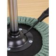 thumbnail image 2 of Deep Gray Fleece Salon Stool Cover: Universal Elastic Fit for 30-40cm Round Bar Stools, Non-Slip, Washable, Height-Adjustable, Durable Polyester-Ammonia Blend Furniture Protector for Hair Salons &, 2 of 6
