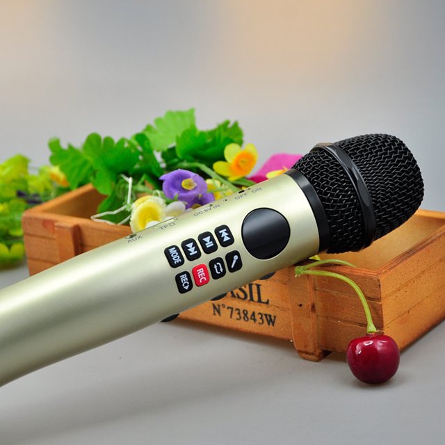 L-598 Handheld K Song Microphone Wireless Bluetooth Microphone; Bluetooth Microphone Pocket KTV Mic Bluetooth Speaker