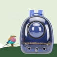 thumbnail image 2 of GROWTH TANK Travel Cage Transport Breathable Stand Perch Parrot Out Backpack for Outdoor Blue, 2 of 9