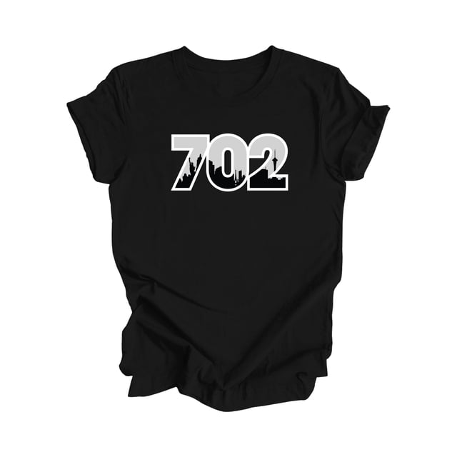 702 Las Vegas Nevada USA Code Régional City Skyline Cadeau - T-Shirt Unisexe - Inspired X