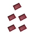 thumbnail image 1 of Decodeary Durable Pouch For Organizing Documents In Office Portable Zippered Pouch Wine Red 5Set, 1 of 6
