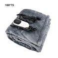 thumbnail image 4 of braveheart Mattress Heating Pad Safe Stable Warm Comfort 3 Gear Timing Electric Heated Blanket Electric Blanket gray 100*75, 4 of 6
