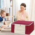 thumbnail image 4 of TACILIP Organisateurs et Rangement pour Garde-Robe, Sac de Rangement pour Vêtements Boîte de Rangement pour Tri de Garde-Robe Sac de Rangement Portable Boîte de Rangement pour Tasses d'Hiver Intérieur, Cadeaux d'Anniversaire, 4 of 6