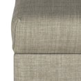 thumbnail image 5 of HomePop Ottomane Rectangulaire de Rangement Profond avec Couvercle à Charnières, Lin Beige, 5 of 5