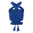 thumbnail image 4 of Fridja Womens Wild Style Off The Shoulder Crop Tops Sequins Strapless Bra Tank Vests, 4 of 8