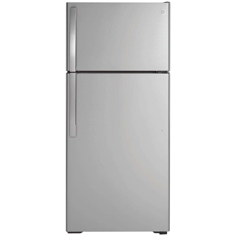 GE Énergie Star® Réfrigérateur à Congélateur Supérieur de 16,6 pi³ en Acier Inoxydable - GTE17GSNRSS