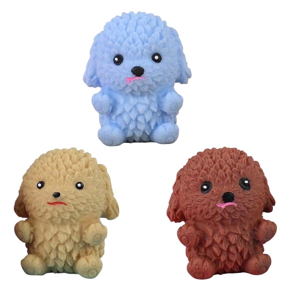 EQWLJWE Squishy Squeeze Toys,Squishy Dumpling Stress Ball Slow Rising Soft Stress Relief Fidget Toy,Soft Fluff Doh - Filled Stress Balls - Sensory Stress Fidget Toy Super Soft Doggy