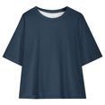 thumbnail image 4 of Vêtements d'Été pour Filles, T-Shirt Ample à Col Rond + Short Cycliste Ensemble 2 Pcs, 4 of 8