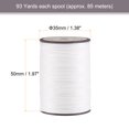 thumbnail image 2 of Unique Bargains Thin Waxed Thread 93 Yards 0.65mm Polyester String Cord for Machine Sewing Hand Quilting Weaving, White, 2 of 5