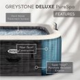 thumbnail image 4 of Intex PureSpa Plus Spa Gonflable Carré avec Plateau pour Tablette et Téléphone, Blanc, 4 of 12