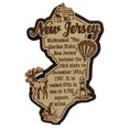 thumbnail image 2 of USA New Jersey State Map Wooden Magnet Souvenir Fridge Magnet Gift, 2 of 5