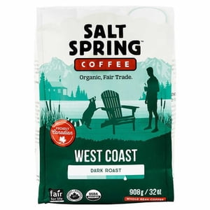 Salt Spring Organic Café de Roast foncé, 908 g