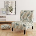 thumbnail image 2 of Designart "Simply Sculptural" Beige Abstract Upholstered Accent Chair - Modern Arm Chair For Bedroom, 2 of 7