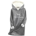 thumbnail image 1 of Birdeem Sweat à Capuche Décontracté à Manches Longues pour Femmes, Imprimé Numérique, en Peluche Épaissie, Col Rond, 1 of 1