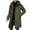 Green, variant on hoksml Men's Long Winter Coat with Hood Heavyweight Puffer Jacket with Drawstring and Pockets