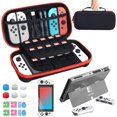 thumbnail image 1 of Carry Case for Nintendo Switch OLED Model 2021, Accessories Kit with Clear Cover, Screen Protector, Thumb Grip Caps & More, Suitable for Travel and Home Storage, 1 of 7