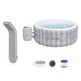 thumbnail image 1 of SaluSpa Cascade de Spa à LED avec Bestway Fiji AirJet Spa Gonflable, Gris, 1 of 12