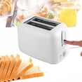 thumbnail image 4 of Danhjin Grille-pain Rétro pour Pain avec 6 Fonctions en Acier Inoxydable avec Plateau Ramasse-Miettes Amovible, Rangement du Cordon sous la Base, Électroménagers de Cuisine Blancs, 4 of 8