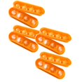 thumbnail image 1 of Oleegame 2PC Baby Popsicle Molds Flexible Ice Tray 4 Ice Molds For Freezer Easy Release Stackable Ice Trays For Cocktail 2PC Orange, 1 of 5