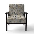 thumbnail image 4 of Designart « Pure White Floral Minimalism » Fauteuil d'Appoint Rembourré à Motif Floral Blanc - Fauteuil de Style Cottage pour Salon, 4 of 7