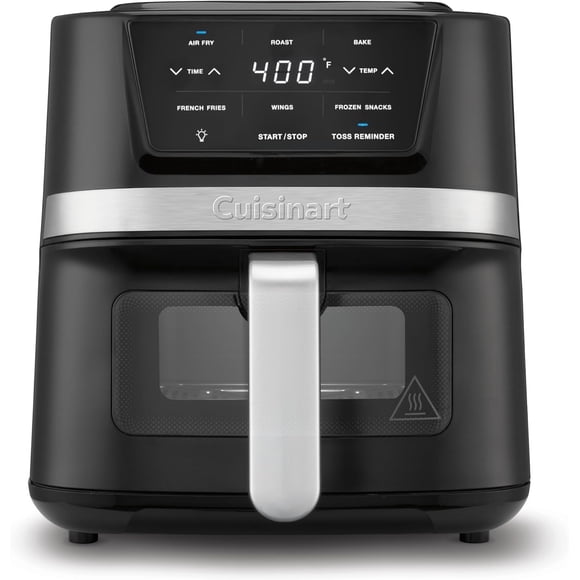 Cuisinart Air Fryer Oven, 2.6-Qt Basket Stainless Steel Air Fryer, Kitchen Dishwasher-Safe Parts with 3 Presets to Roast, Bake, & Air Fry, Quick & Easy Electric Fryer Meals
