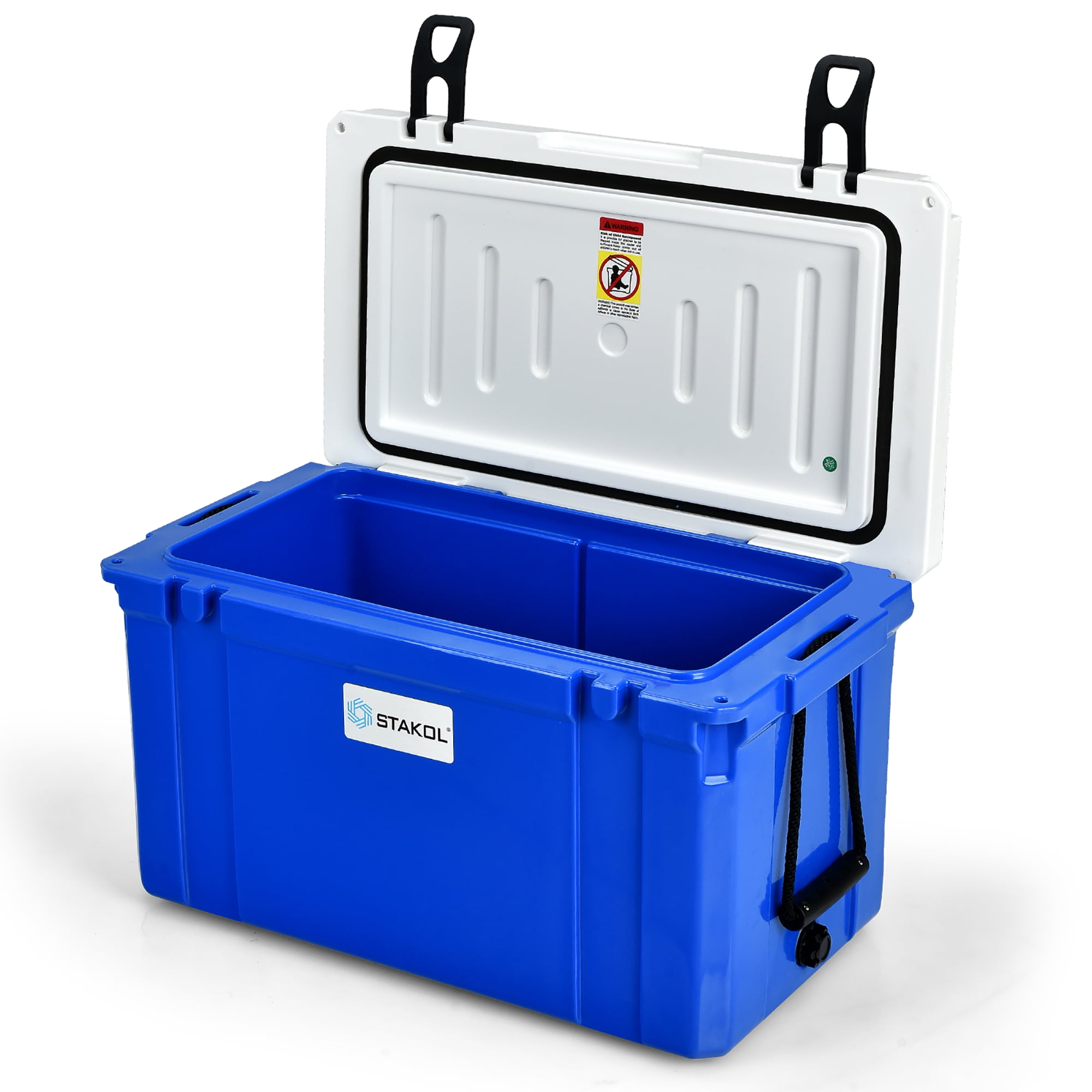 STAKOL 58 Quart Portable Cooler Ice Chest Leak-Proof 80 Cans Ice Box for Camping