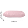 thumbnail image 3 of EazyTech Queen Size Knitted Weave Pillow 20x30 Inches Super Soft Breathable Removable Cotton Cover for Comfortable Sleeping Support Pink, 3 of 6
