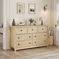 thumbnail image 4 of AKDSteel Commode à 7 Tiroirs pour Chambre, Commode à Tiroirs de 54 Pouces de Large avec Rangement Autoportante, Coffre de Rangement en Bois pour Garde-Robe pour Salon, Chambre, Entrée, 4 of 7