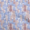 thumbnail image 1 of oneOone Cotton Poplin Light Blue Fabric Pineapple Craft Projects Decor Fabric Printed By The Yard 56 Inch Wide, 1 of 5