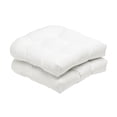 thumbnail image 1 of Coussin de Siège en Osier, Ensemble de 2, Remplacement Saisonnier Printemps/été Blanc, 1 of 8