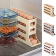 thumbnail image 3 of Egg Holder, 4 Tier Rolling Egg Holder Dispenser, Food Storage Container, Fridge Storage Organizer, Space-Saving, 3 of 7