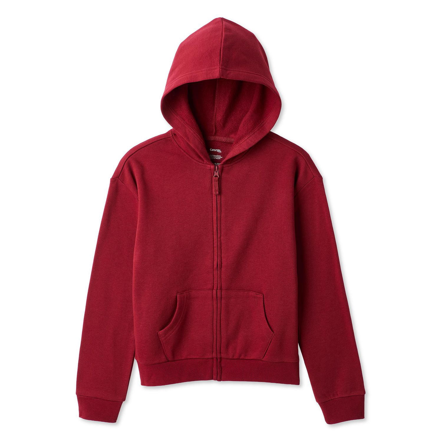 Haut à capuchon zippé sur la longueur George pour filles