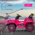 thumbnail image 3 of 12V Kids Ride On Truck Car, Battery Powered Electric Vehicles with Remote Control, Spring Suspensions, 3 Speeds, LED Lights, Music, MP3, Ride On Toy Car for Children Toddles Boys Girls, 3 of 9