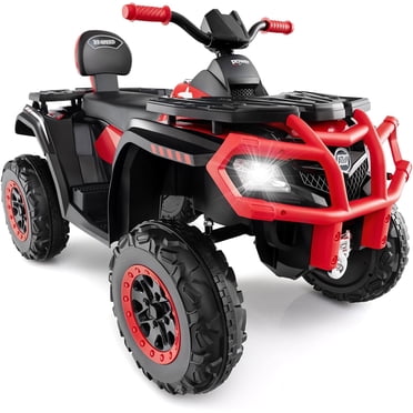 OLAKIDS 24V 2 Seater Ride on ATV, 4WD Motor, 5Mph Max Speed, Bluetooth, 4 Wheeler Off-Road Electric Toy Car for Big Kids