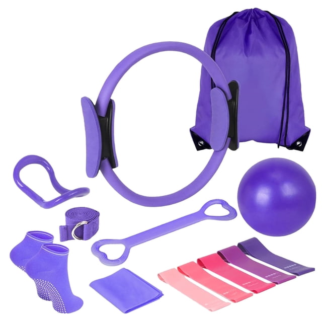 Pi Lates Kit For 13 Piece Home Set Includes Ring Resistance Bands Yoga For Women s Home Workouts & Beginners