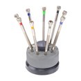 thumbnail image 4 of 9pcs Différentes Tailles Précision Plat Visseuse Tournevis Horloger Outils de Réparation 0.5mm-2.5mm, 4 of 9