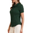 thumbnail image 4 of INSPIRE CHIC Chemise Douce pour Femme Vintage à Col Poupée Doux Boutonnée, 4 of 5