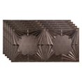 thumbnail image 1 of Fasade Art Deco Vinyl 2ft x 4ft Glue Up Ceiling Panel Smoked Pewter 5 Pack, 1 of 5