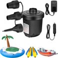 thumbnail image 1 of HLONK Air Pump for Inflatables  Portable Quick-Fill Electric Air Mattress Pump with 3 Nozzles  Inflator & Deflator Pumps for Outdoor Camping  Pool Floats  Inflatables Couch  Swimming Ring, 1 of 7