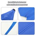 thumbnail image 4 of Unique Bargains Gear Lever Dust Cover Shift Boot Covers Dust Proof Universal for Vehicle Auto Car Matte PVC Blue Line, 4 of 6