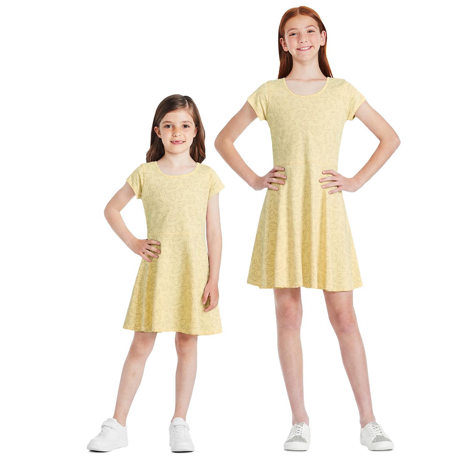 Robe patineuse à manches courtes George pour filles