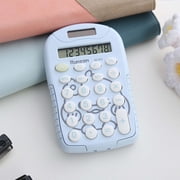 Lisbinx Portable Calculator for School Students, Large 8-Digit LCD Display, Pocket Size Polypropylene, Candy Color, Button Battery Powered