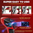 thumbnail image 3 of Bullseye Tire Inflator 150 PSI Electric Air Compressor Portable Air Pump For Car Bike LED Tire Pressure Gauge 12V DC, 3 of 6