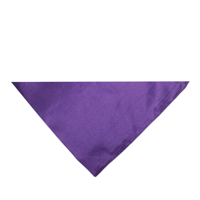 Lot de 9 Bandanas Triangulaires - Couleurs Unies et Polyester - 30 Po x 19 Po x 19